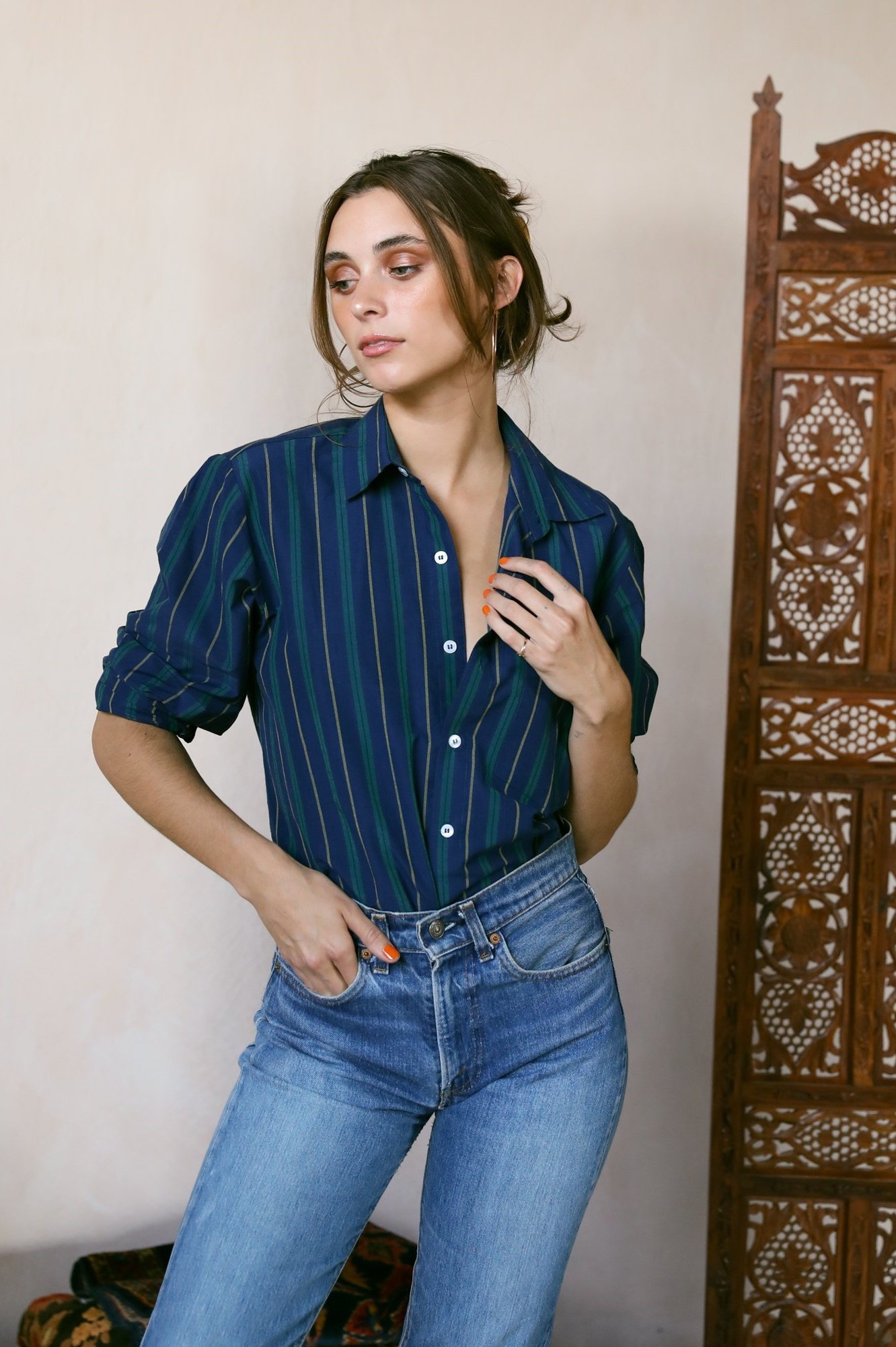 Mille Sofia Top - Greenwich Stripe | Garmentory