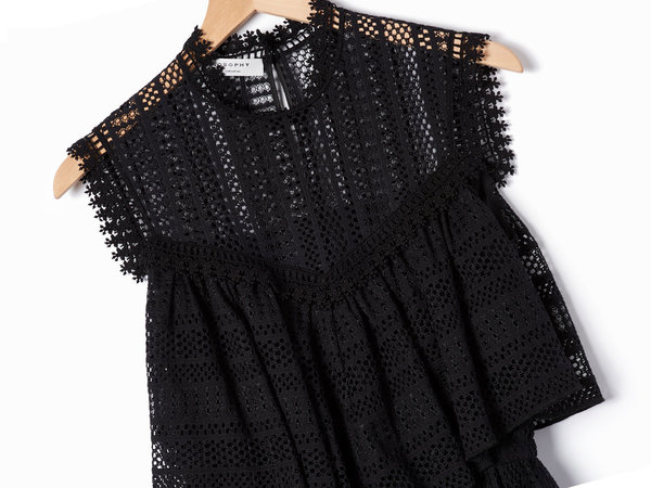 Philosophy di Lorenzo Serafini Black Lace Dress | Garmentory