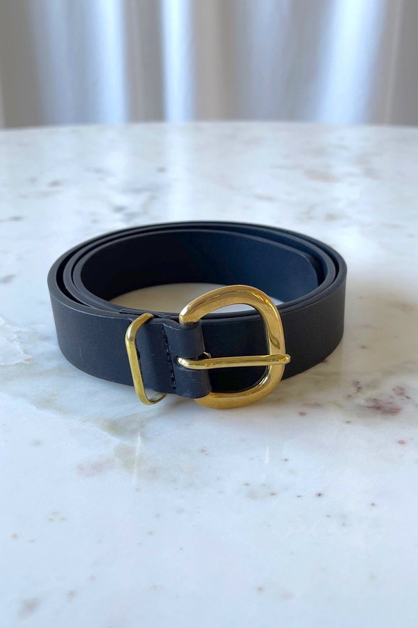 Rachel Comey Thin Estate Belt - Black | Garmentory display picture 3