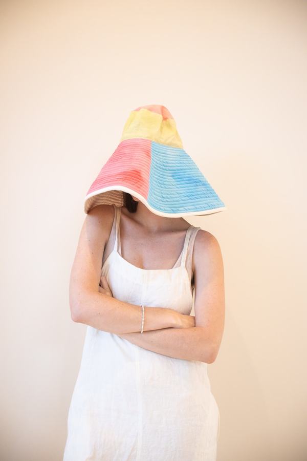 Romualda Puzzle 4 Grande Hat in Crudo | Garmentory display picture 1