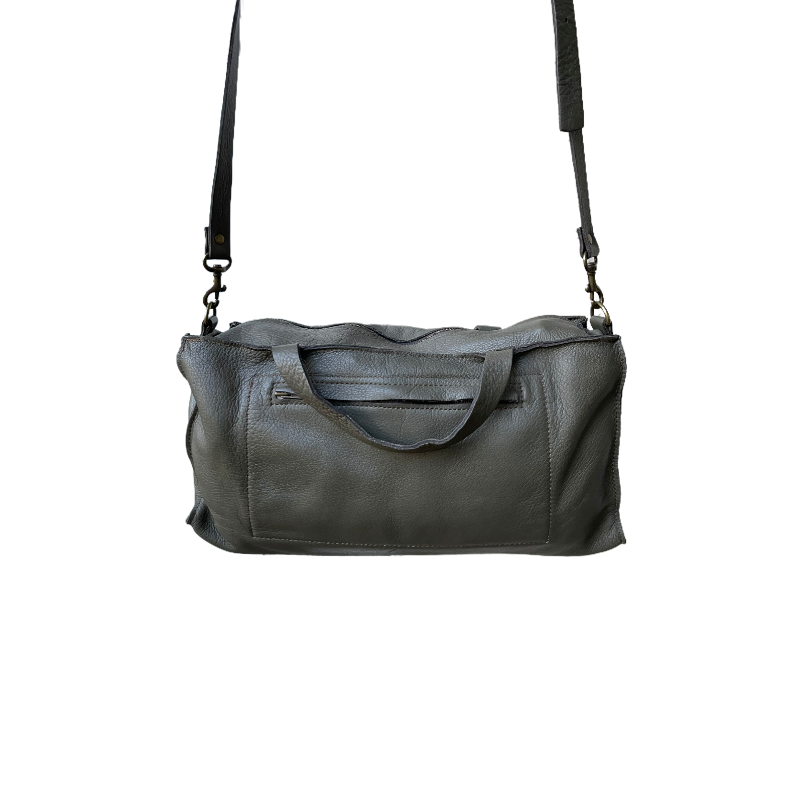 Stitch and Tickle Large Boxy Shoulder Bag Olive Garmentory