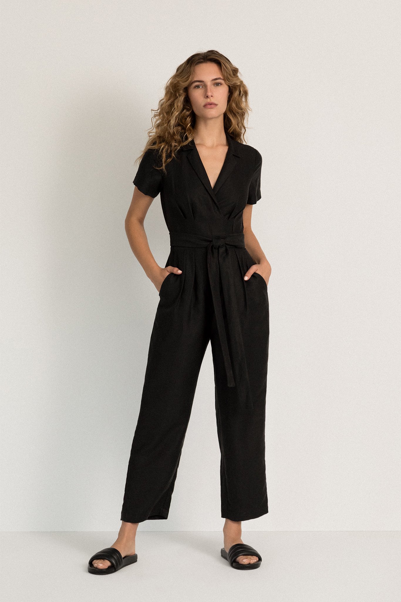 Neranese Stone Jumpsuit - Black 