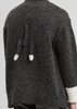 Doublet Stuffed Cat Hand-Knitting Pullover - Black - Thumbnail 6