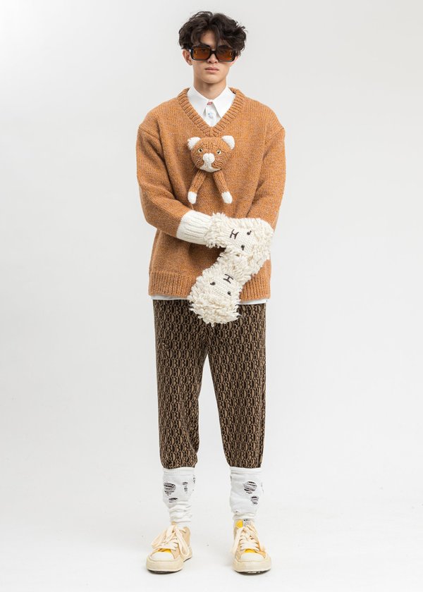 doublet STUFFED CAT HAND-KNITTING SCARF 小物 doublet STUFFED CAT