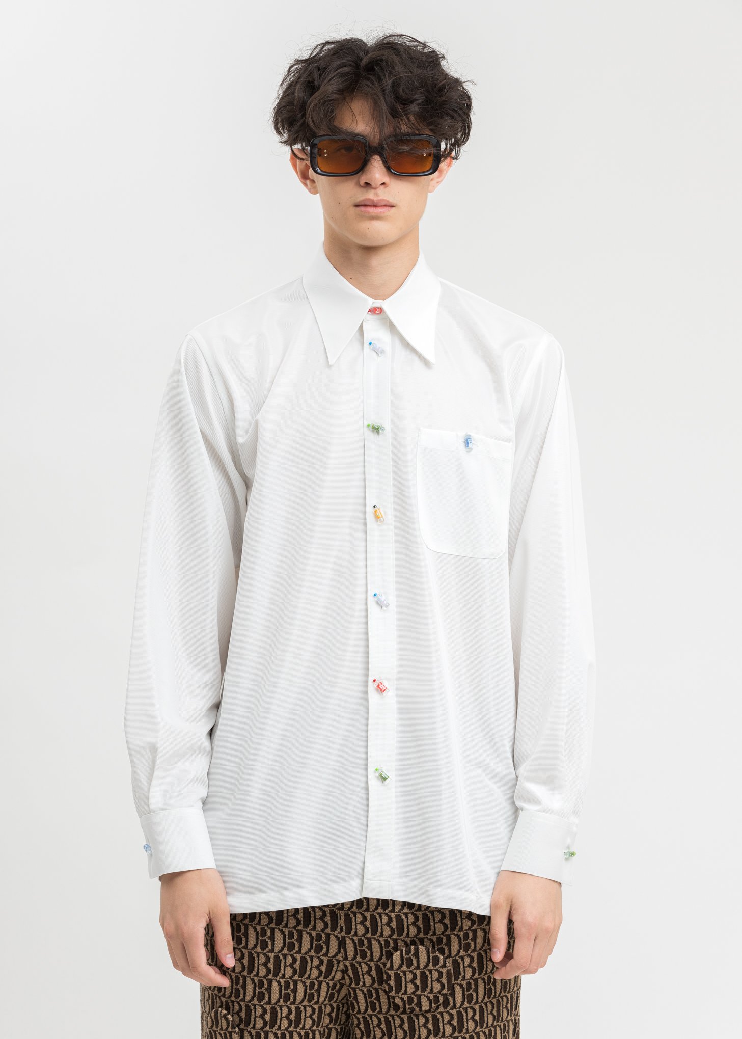 Doublet Recycle Pet Bottle Shirt - White | Garmentory