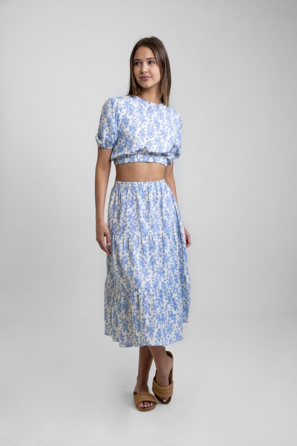 Rhythm Fauna Floral Top - Ivory