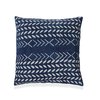 Casa Amarosa Amer Block Printed Pillow - Indigo/White - Thumbnail 1
