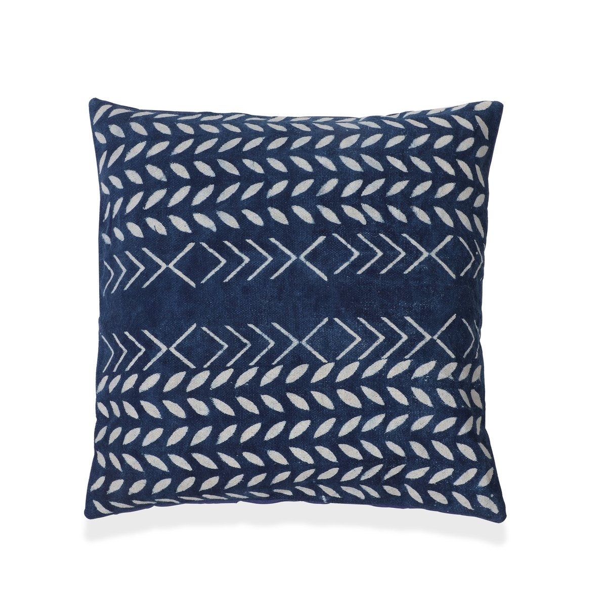 Casa Amarosa Amer Block Printed Pillow - Indigo/White - Image 1 of 1