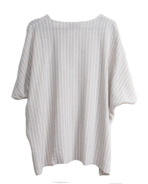 Tienda Ho 82 Top in Striped Linen Tienda Ho 82 Top in Striped Linen