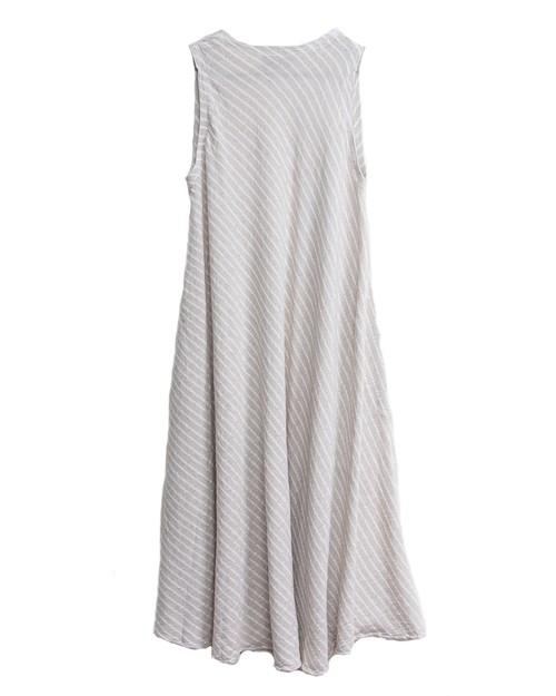 Tienda Ho Zohra Dress in Striped Linen Tienda Ho Zohra Dress in Striped Linen