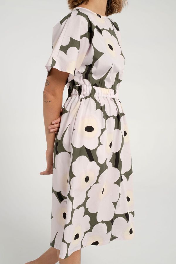 Marimekko Siloinen Pieni Unikko Dress - Green/Lavender | Garmentory