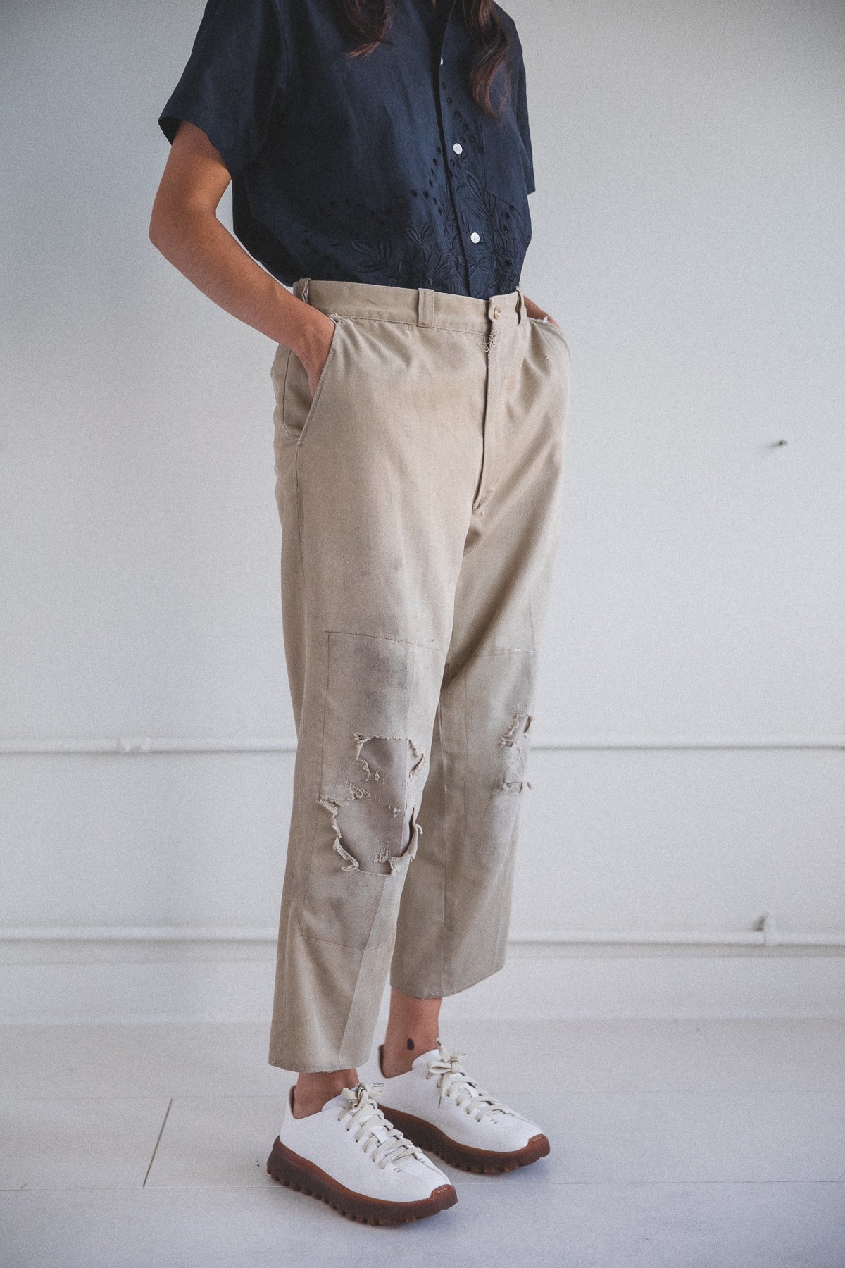 VINTAGE 22 WORK PANTS natural Garmentory
