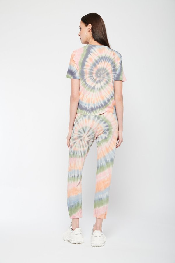 Raquel Allegra Tracker Pant - Pastel Spiral Tie Dye Raquel Allegra Tracker Pant - Pastel Spiral Tie Dye