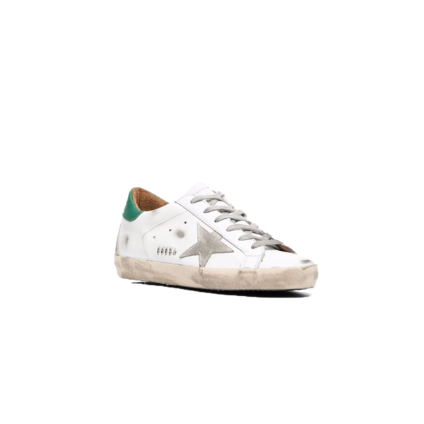 スニーカー GOLDEN  Women Sneakers GWF00102 F002182 10803 WHITE ICE Golden Goose Superstar Ice-Grey Suede Star and Brown Heel