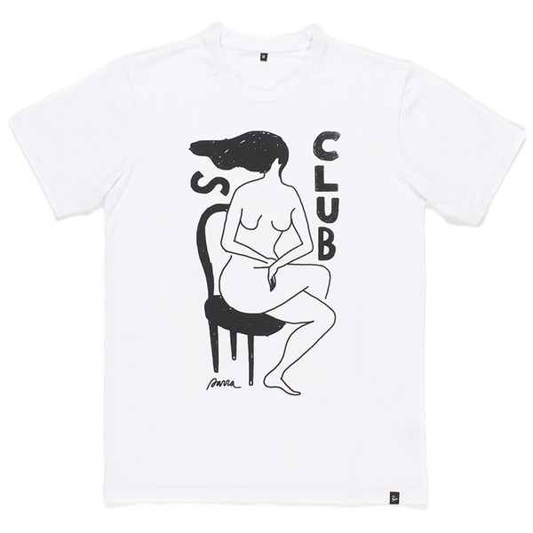 BY PARRA S-CLUB T-SHIRT / WHITE BY PARRA S-CLUB T-SHIRT / WHITE