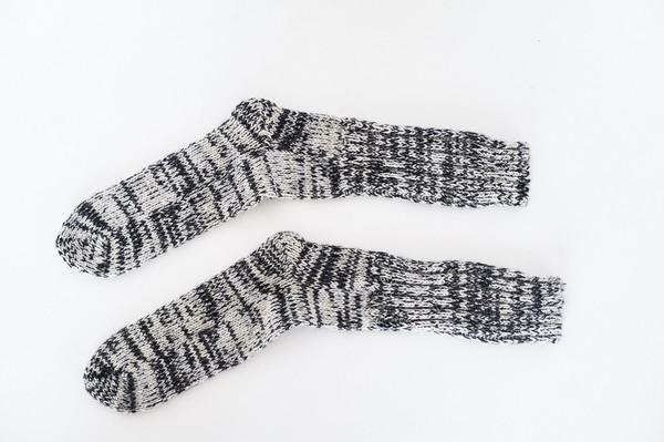 Anonymous Ism Wool Marled Ribbed Socks