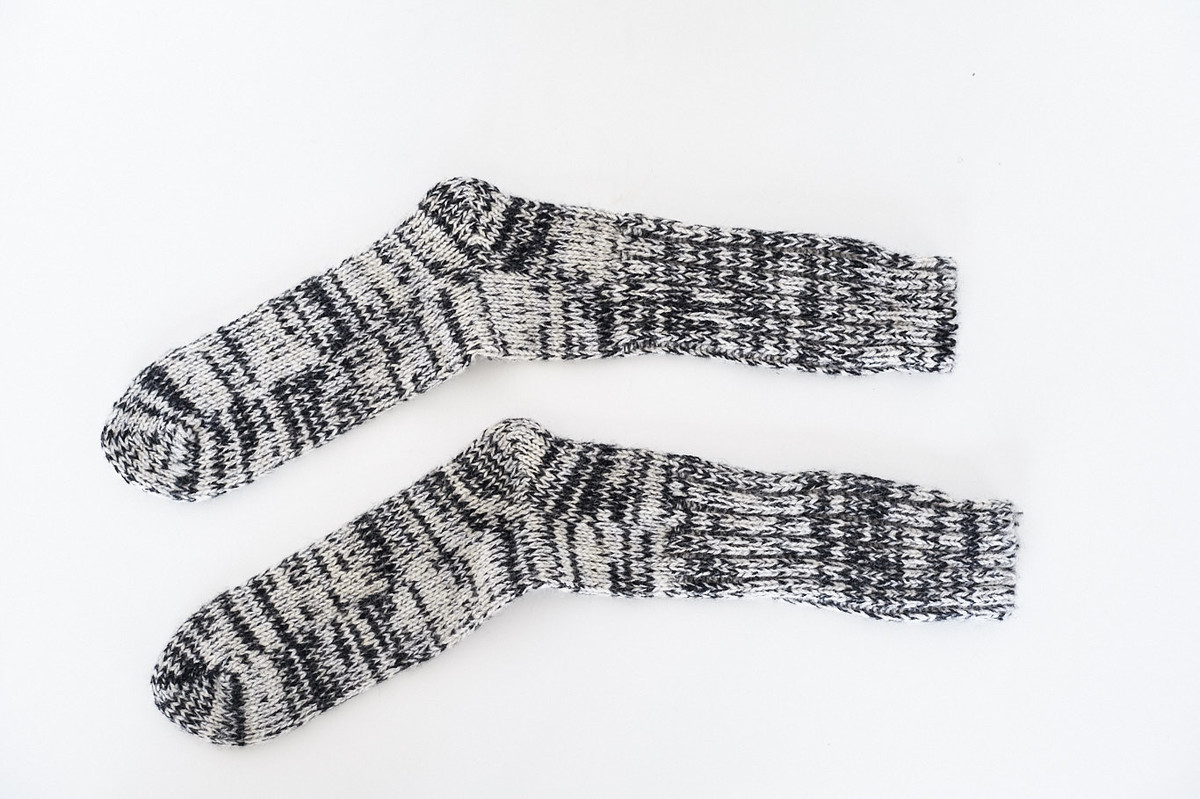 Anonymous Ism Wool Marled Ribbed Socks - Image 1 of 1