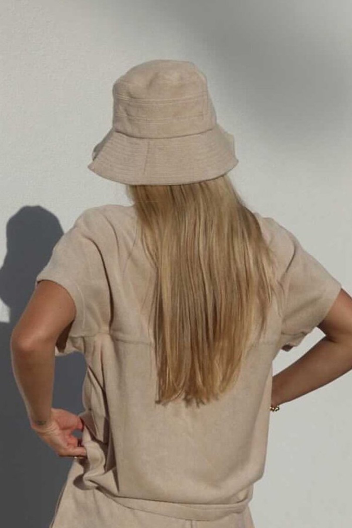 Araminta James Terry Bucket Hat - Biscuit - Image 2 of 5