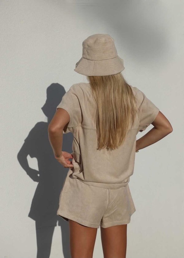 Araminta James Terry Bucket Hat - Biscuit