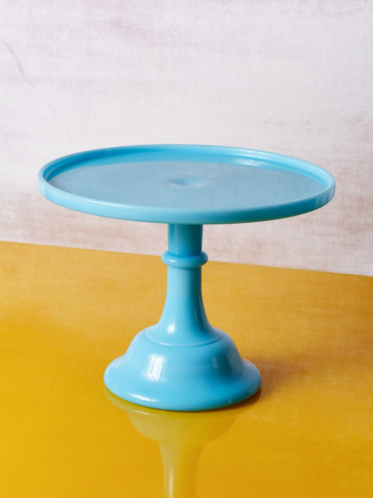 Mosser Glass Milk Glass Cake Stand - Blue  - Image 1 of 3