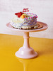 Mosser Glass Milk Glass Cake Stand - Blue  - Thumbnail 2