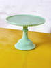 Mosser Glass Milk Glass Cake Stand - Blue  - Thumbnail 3