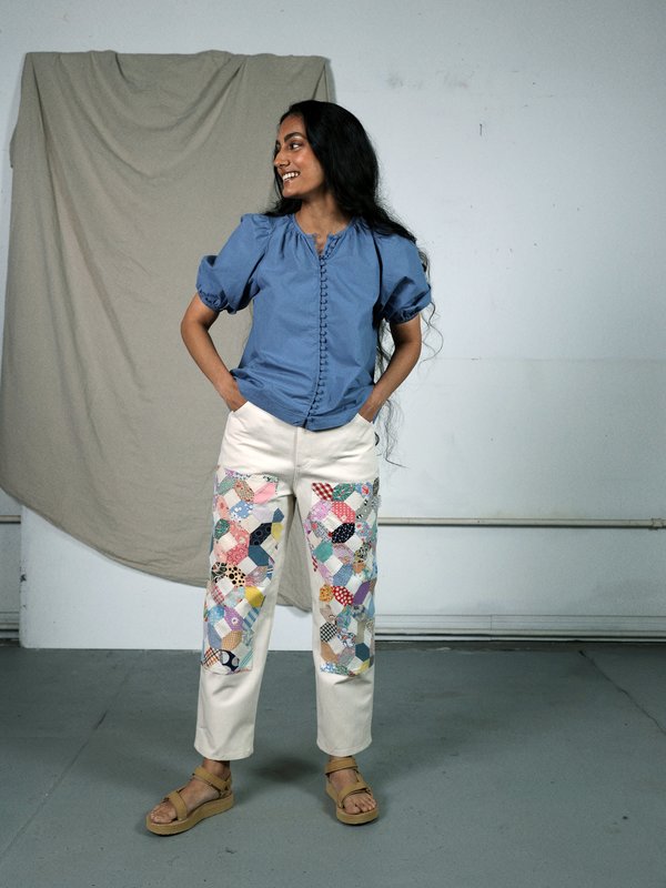 Marvin Ruby Quilted Park Pant - Natural