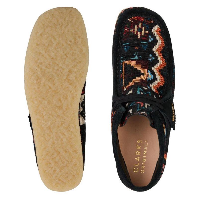 Clarks Wallabee Black Combi 8.5 D (M)