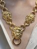  Vintage Doorknocker Necklace - Gold Tone  - Thumbnail 2