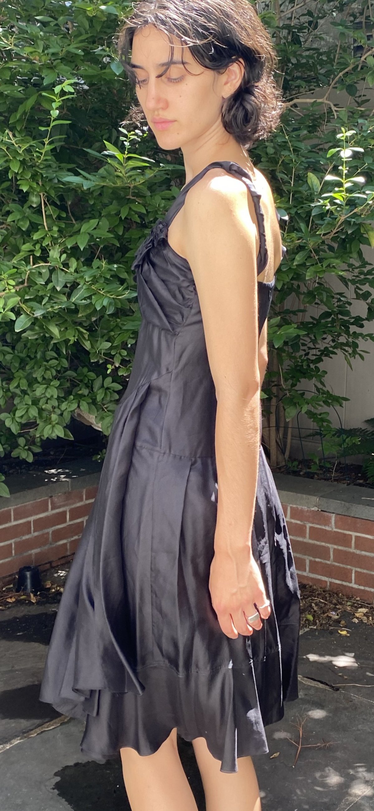 関税込 CELINE | Silk Dress 2R14L549V.96CB DRAPED MINI DRESS IN SILK MUSLIN - CREME | CELINE