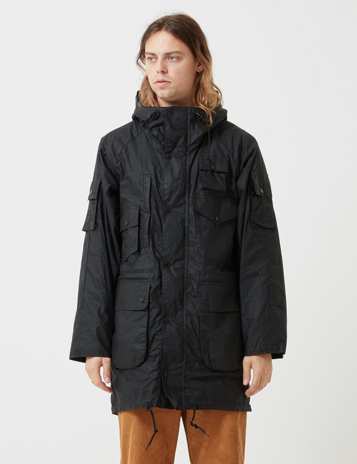Barbour x Engineered Garments Parka (Wax) - Black | Garmentory