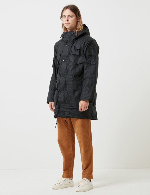 Barbour x Engineered Garments Parka (Wax) - Black | Garmentory