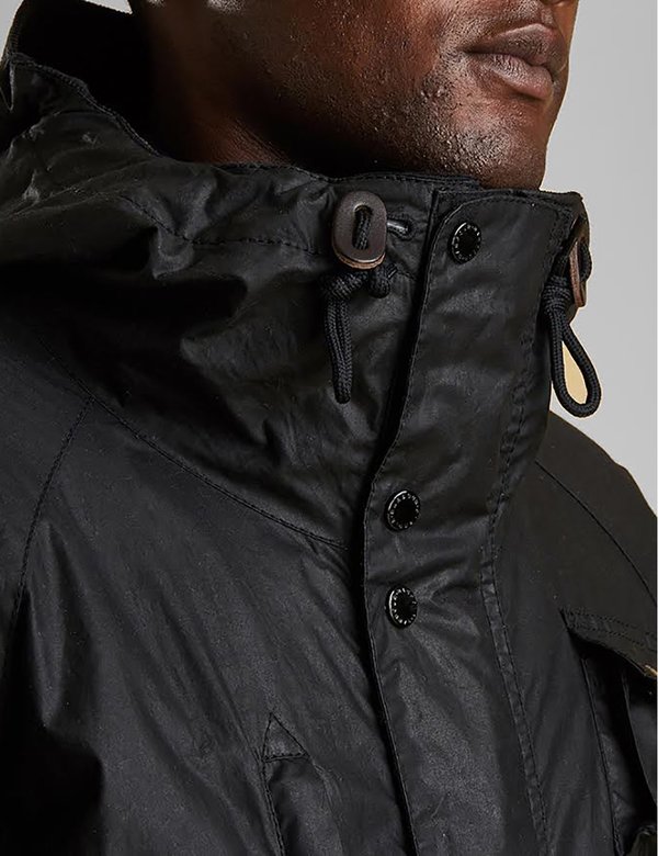 Barbour x Engineered Garments Parka (Wax) - Black | Garmentory