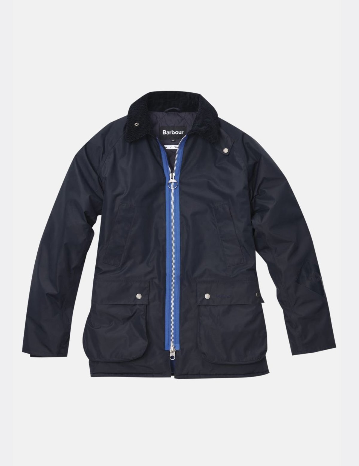 Barbour x Wood Wood Kilde Wax Jacket - Navy Blue | Garmentory