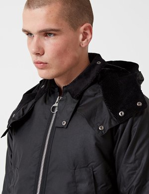 Barbour x Wood Wood Souter Wax Jacket - Black | Garmentory
