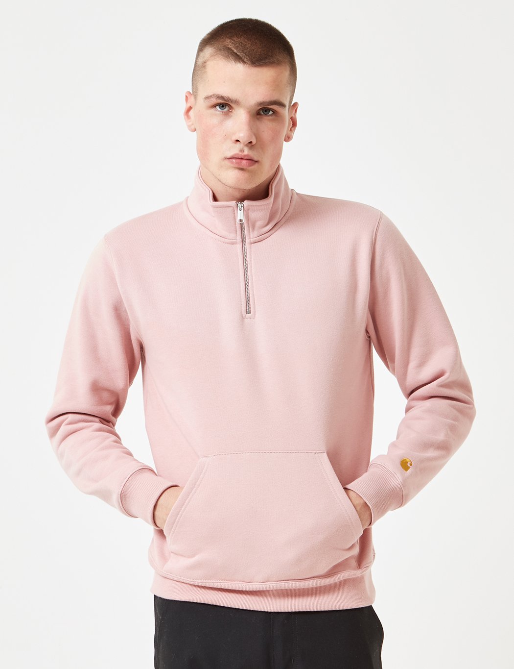 ★ドイツ発*carhartt WIP*新作*Chase ZIP フーディ/Dusky-pink★ Carhartt WIP - W' Hooded Casey Dusky Pink/Silver - Zipper
