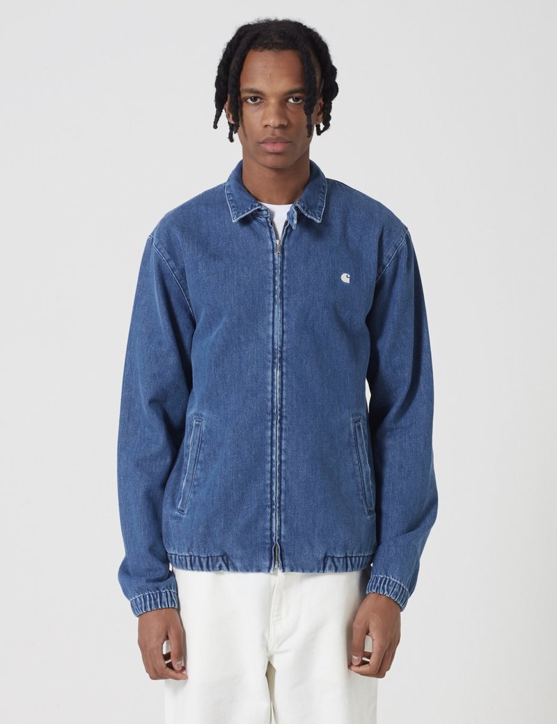 Carhartt-WIP Madison Jacket - Blue/White Stonewashed | Garmentory