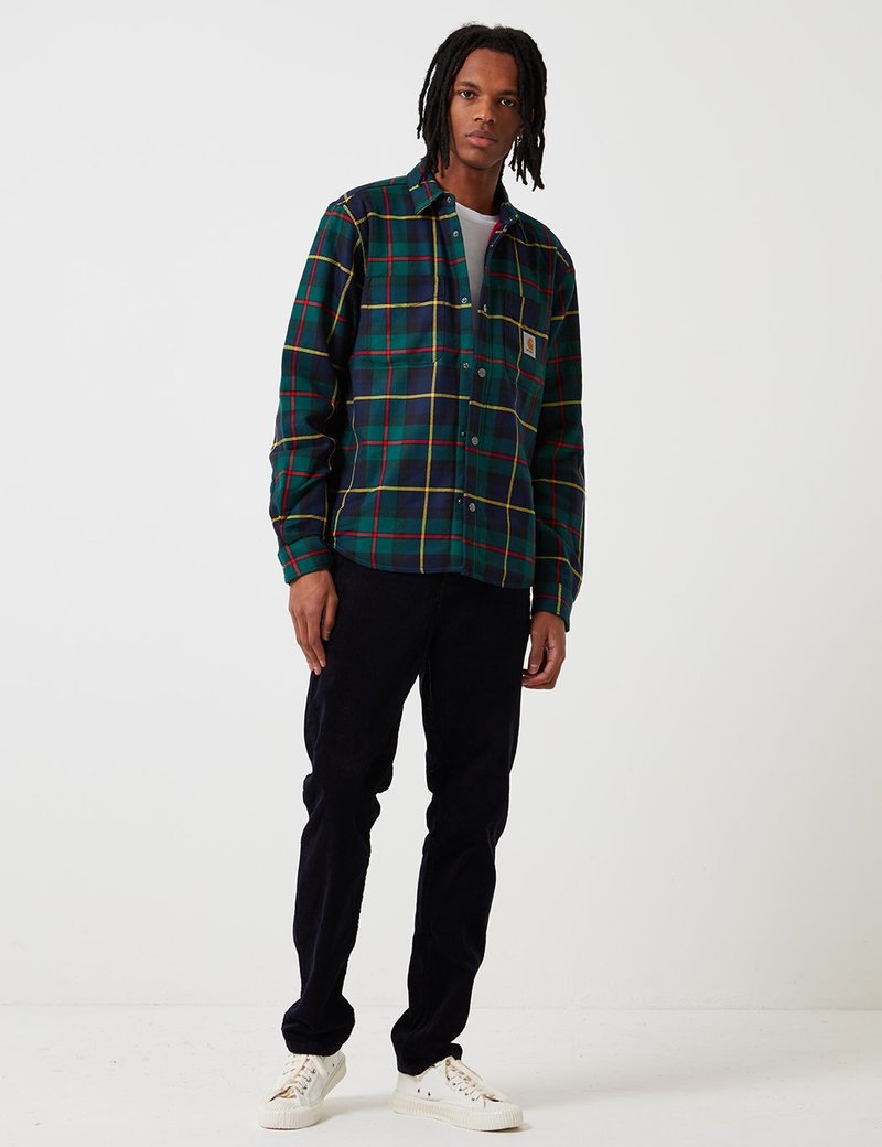 Carhartt-WIP Raynor Shirt Jacket - Raynor Check/Cedar Green