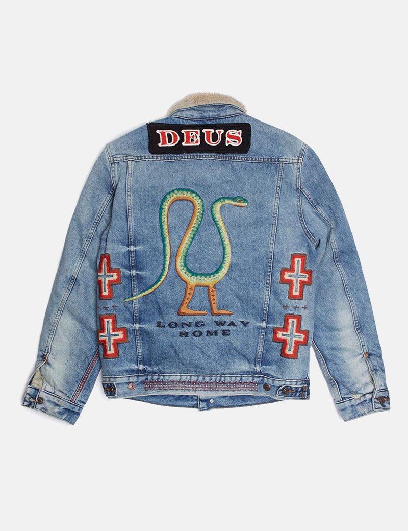 Deus Ex Machina Ronald Denim Trucker Jacket - Stonewash | Garmentory