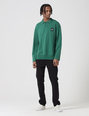 Fred Perry x Raf Simons Long Sleeve Shirt - Green | Garmentory