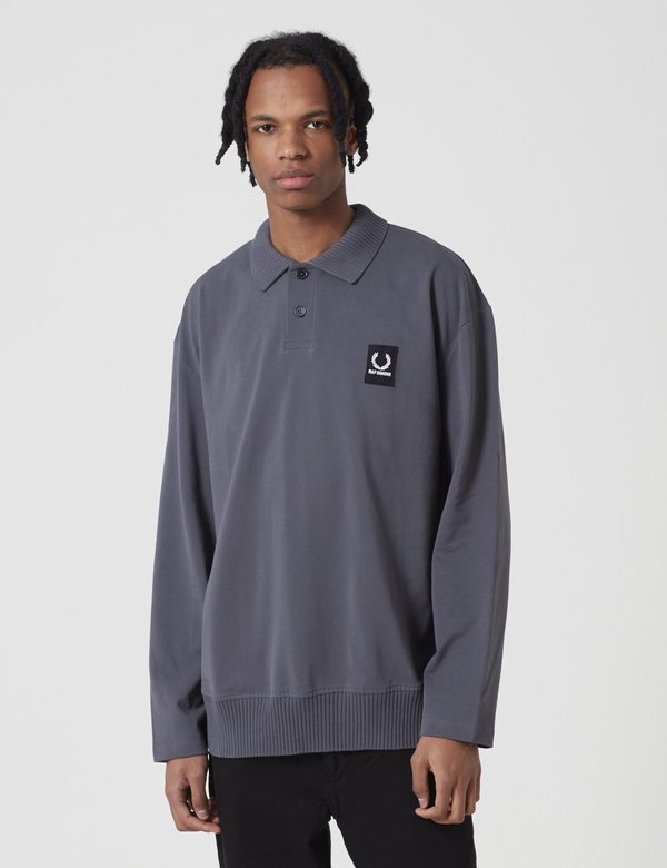 Raf Simons Fred Perry ポロシャツ L Raf Simons x Fred Perry Orange mesh polo shirt. Size L Fits like