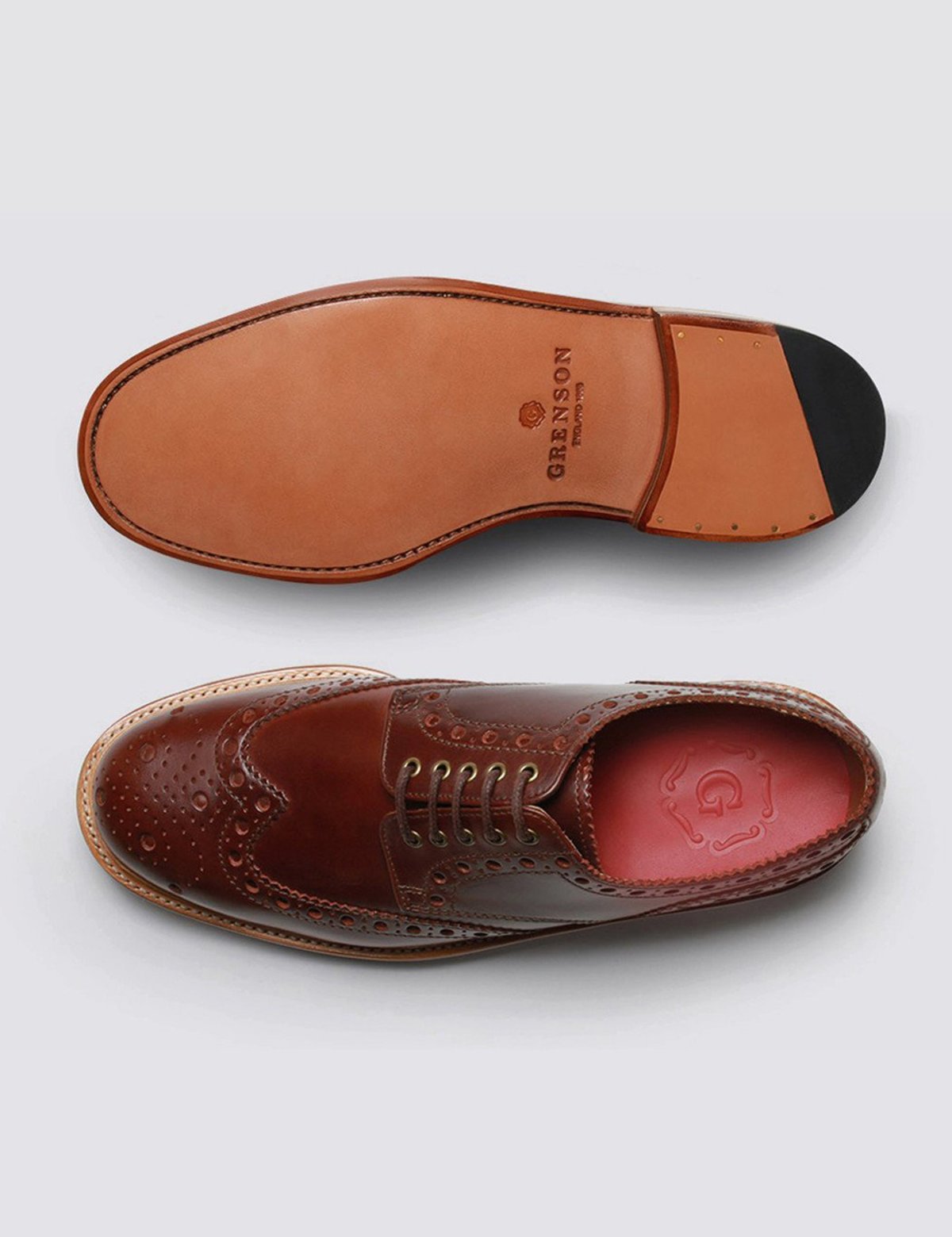 GRENSON クォーターブローグ UK6.5 UK6H GRENSON クォーターブローグ UK6.5 UK6H