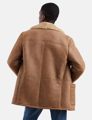 Levis Made & Crafted Shearling Ranch Coat - Bone Brown | Garmentory