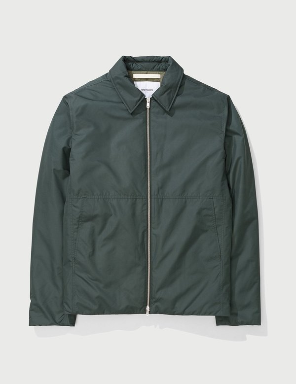 Norse Projects Elliot Nylon Jacket - Moss Green | Garmentory