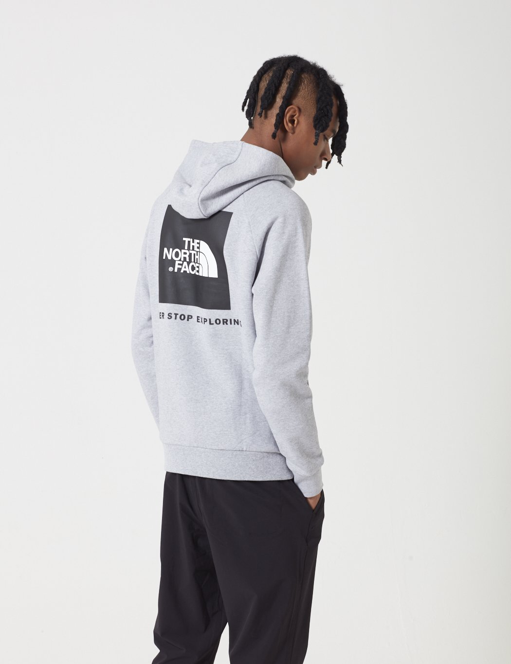 North Face Raglan Red Box Hooded 