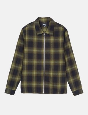 送料込STUSSY Zip Up Shadow Plaid Ls Shirt 楽天市場】ステューシー STUSSY シャツ 長袖 メンズ Zip Up Shadow