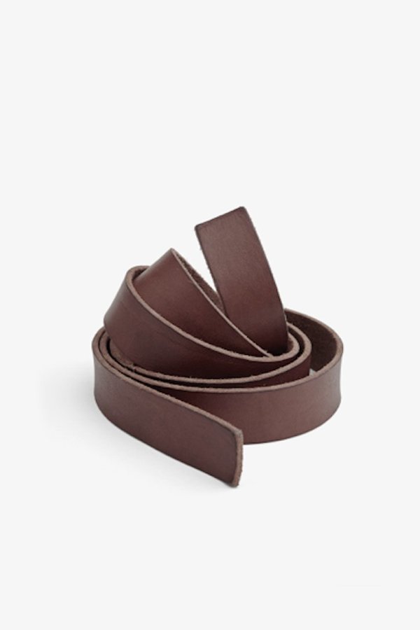 Forte Forte Washed Leather String Belt Testa di Moro Garmentory