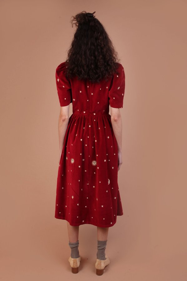 Meadows Caster Dress - Red Velvet