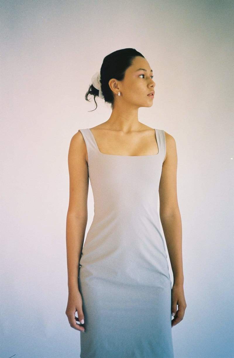 Priscavera Fog Fitted Rainwear Dress