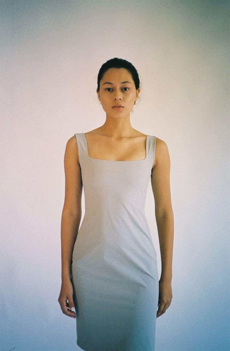 Priscavera Fog Fitted Rainwear Dress